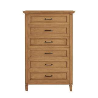 Home Decorators Collection Bonawick Patina Wood 6-Drawer Chest of Drawers (50 in. H x 32 in. W x ... | The Home Depot