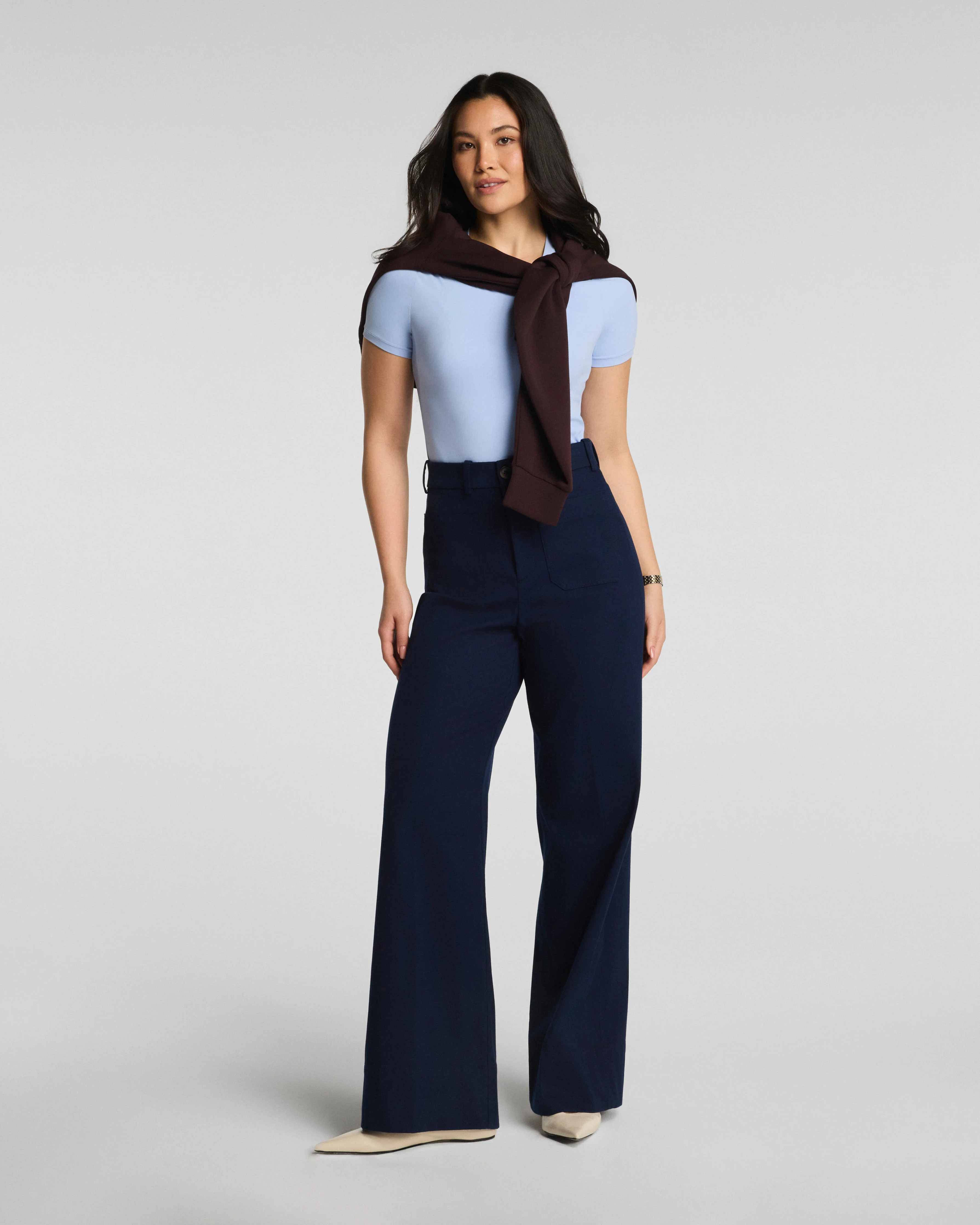 Wide Leg Pant with Patch Pockets | Spanx
