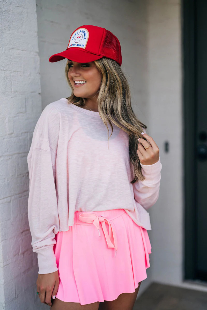 Make America Happy Again Trucker Hat - Red | cocolillys