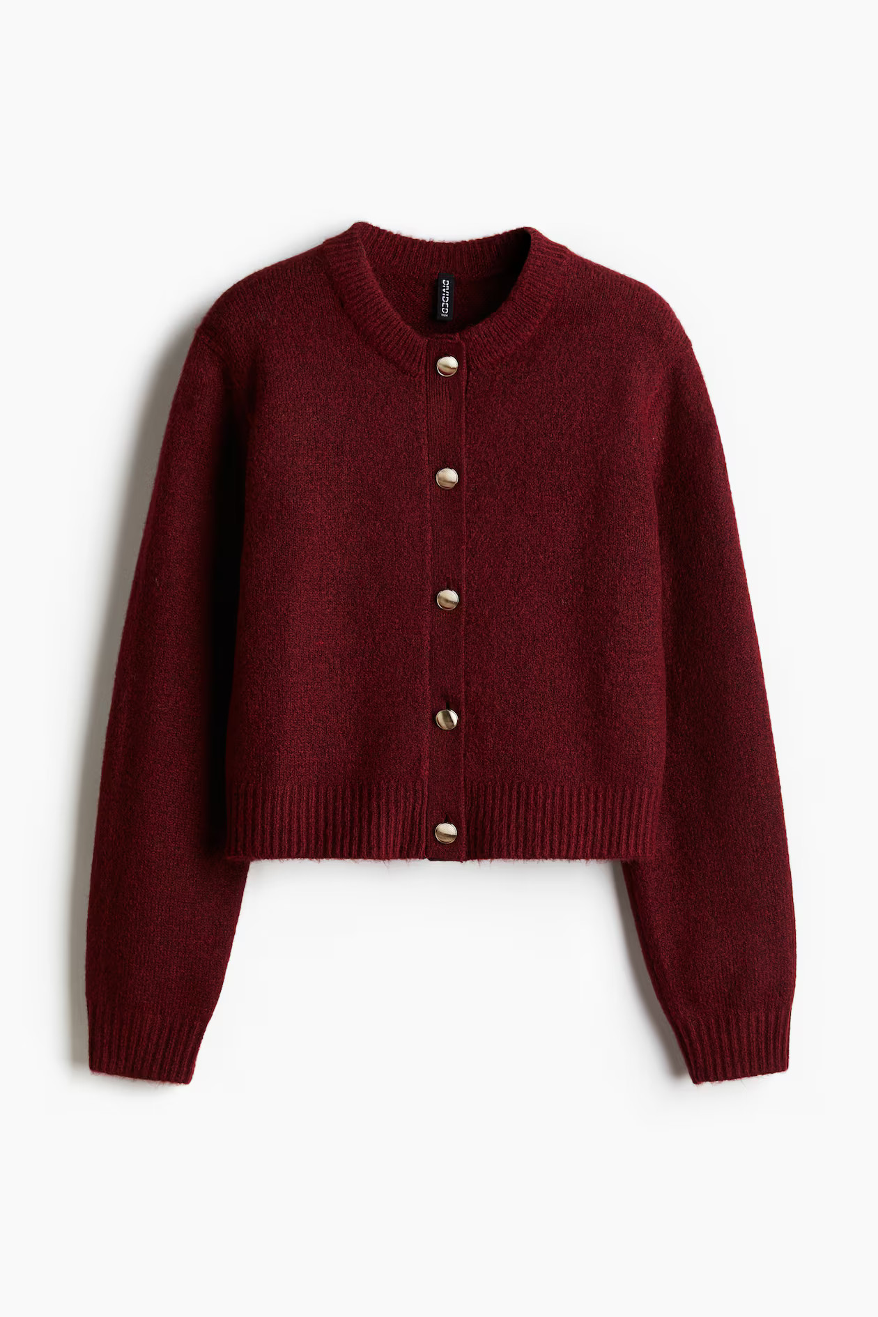 Fine-knit cardigan - Burgundy - Ladies | H&M GB | H&M (UK, MY, IN, SG, PH, TW, HK)
