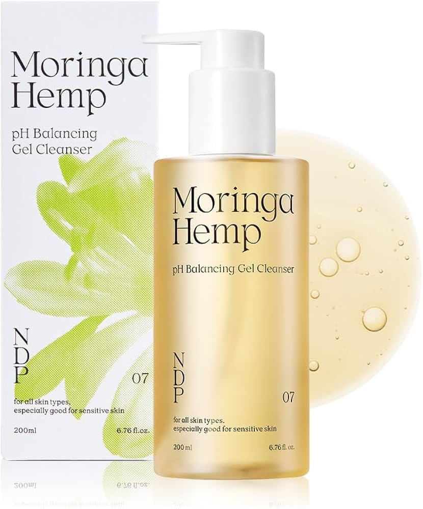 Moringa Hemp Hydrating, pH Balancing and Nourishing Gel Face Cleanser 200ml | Amazon (US)