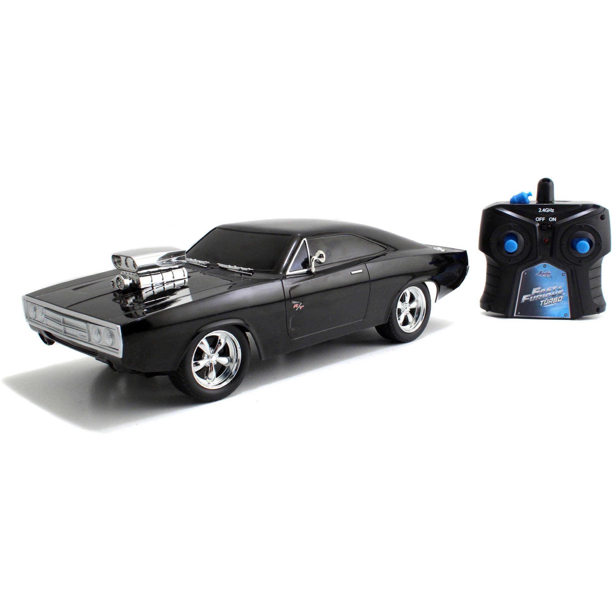 Jada Toys Fast and Furious 1:16 Radio Control Car, Dom's Charger R/T | Walmart (US)