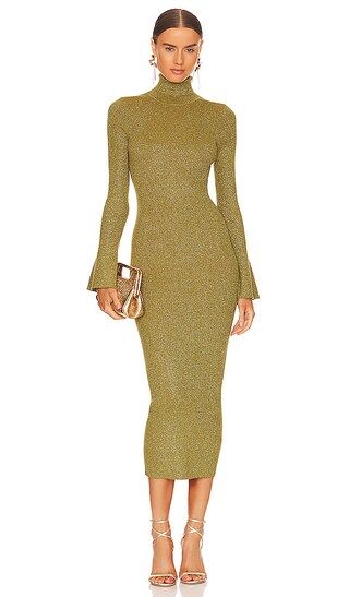 Ronny Kobo Charluna Knit Dress in Olive. - size L (also in S) | Revolve Clothing (Global)