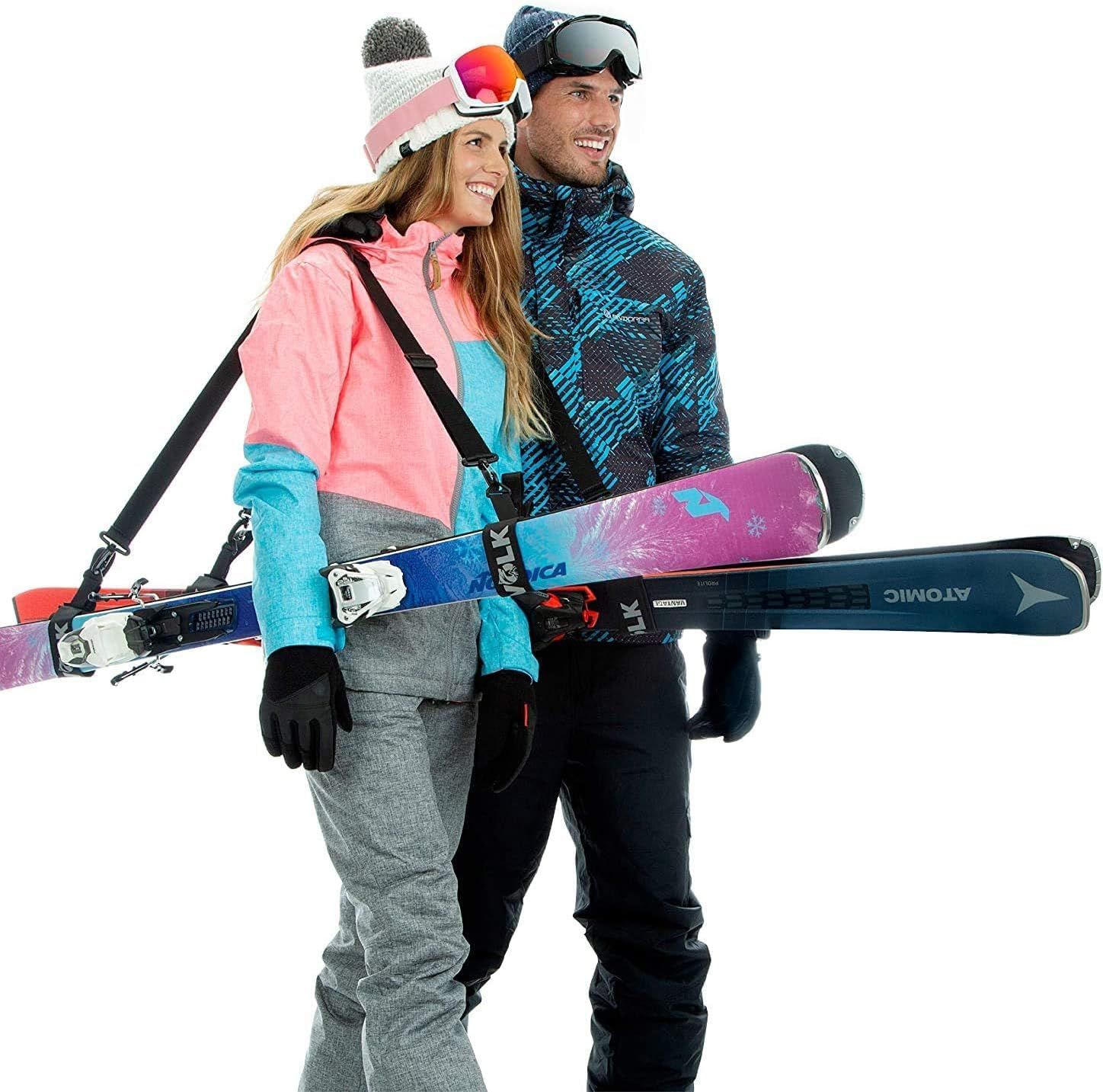 Volk Ski Strap and Pole Carrier - 2 Sets per Pack - Skiing Accessory for Easy Transportation of Y... | Amazon (US)