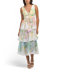 Tiered Floral Maxi Dress | TJ Maxx