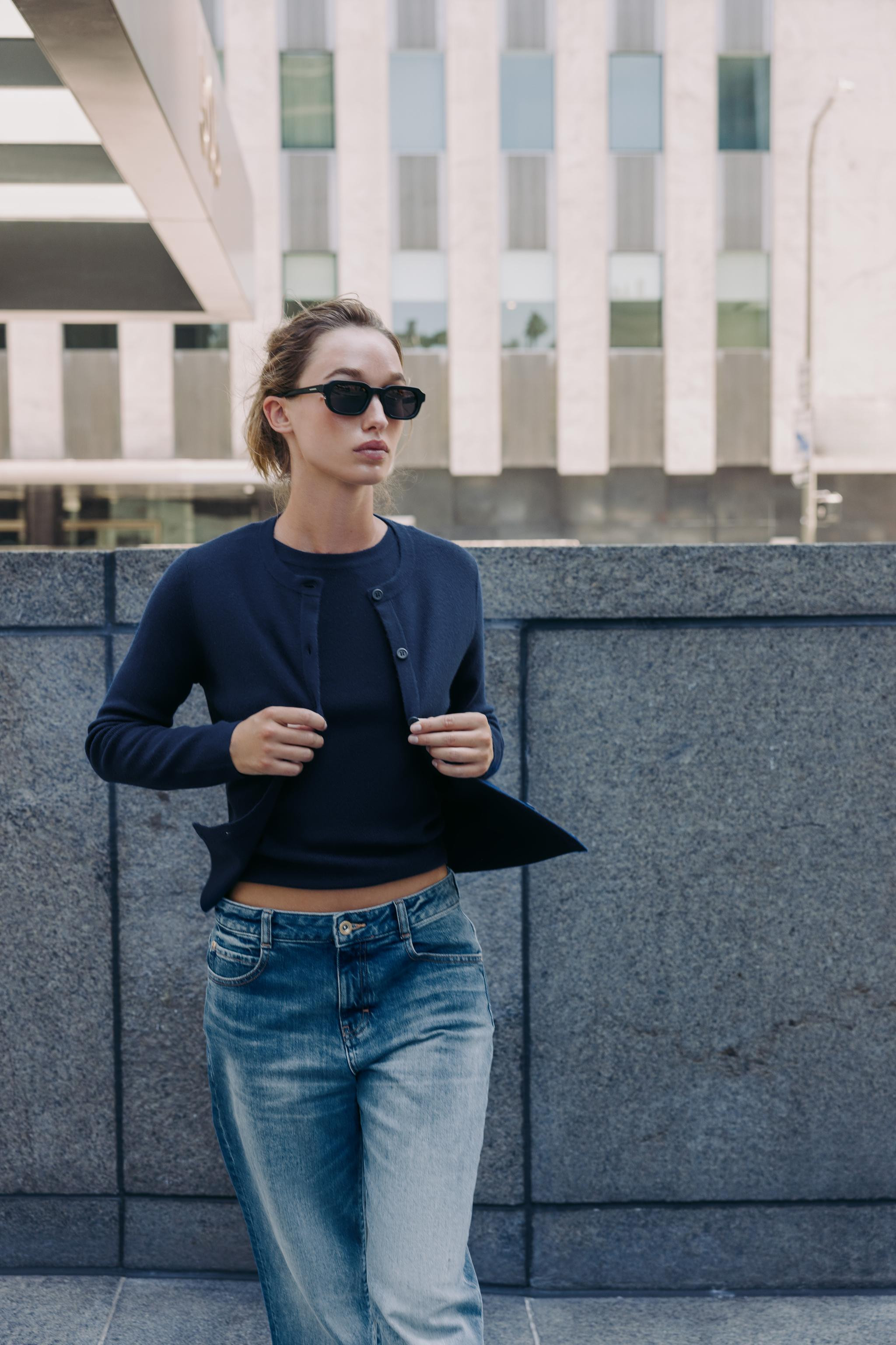 BASIC KNIT BUTTON CARDIGAN | Zara US