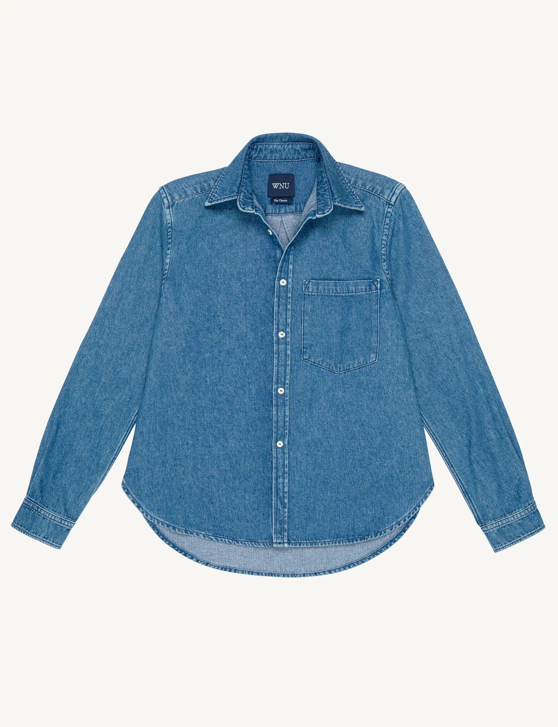 The Classic: Denim, Blue | With Nothing Underneath