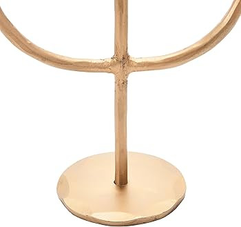 Creative Co-Op Hand-Forged Metal Candelabra, Antique Brass Finish (Holds 3 Taper Candle Holder | Amazon (US)