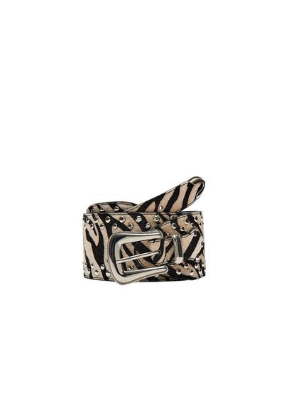Wide zebra print belt | Stradivarius (UK)