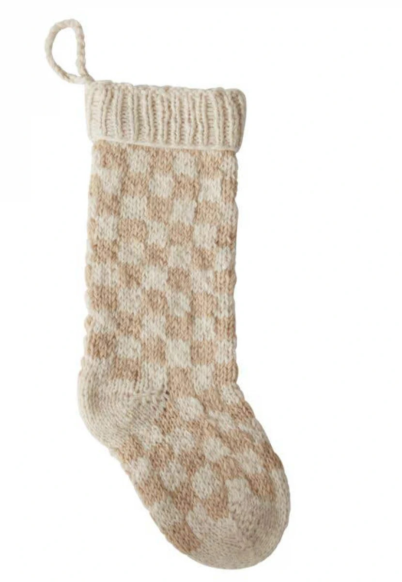 Checkered Stocking | Cottonwood Company
