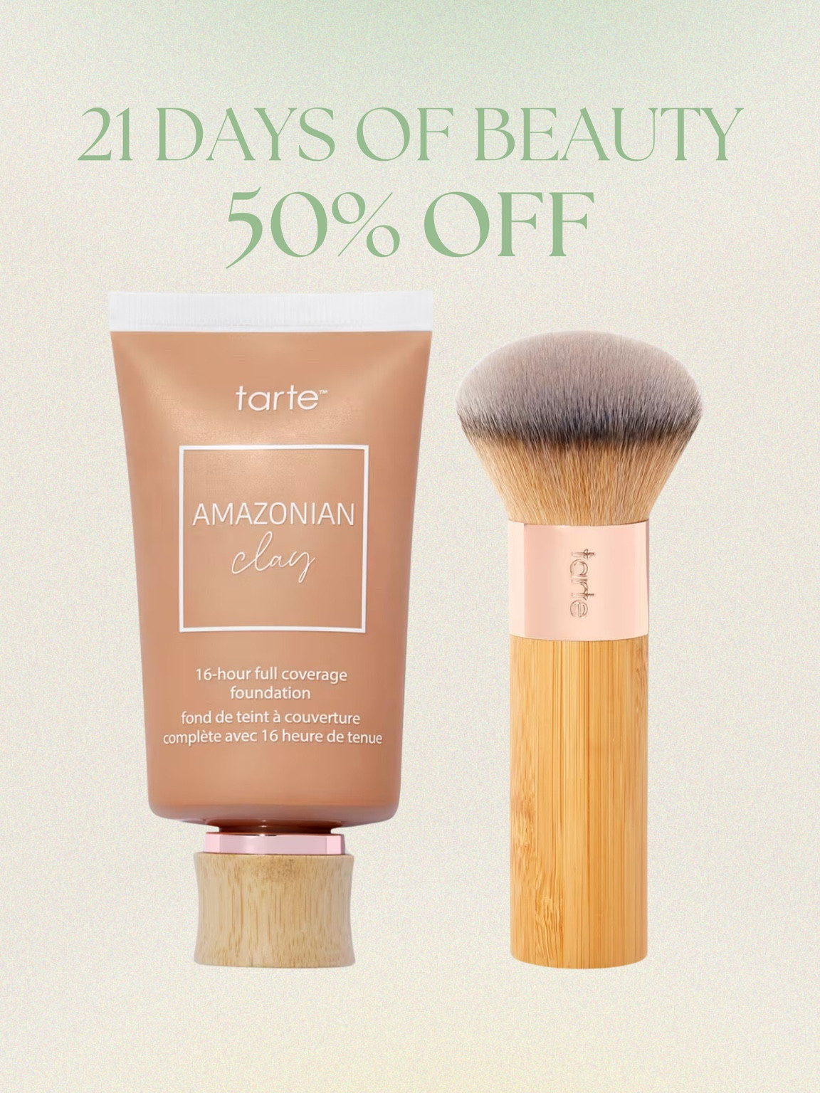Ulta has 50% off my foundation and brush today only!

#LTKFindsUnder50 #LTKSaleAlert #LTKBeauty