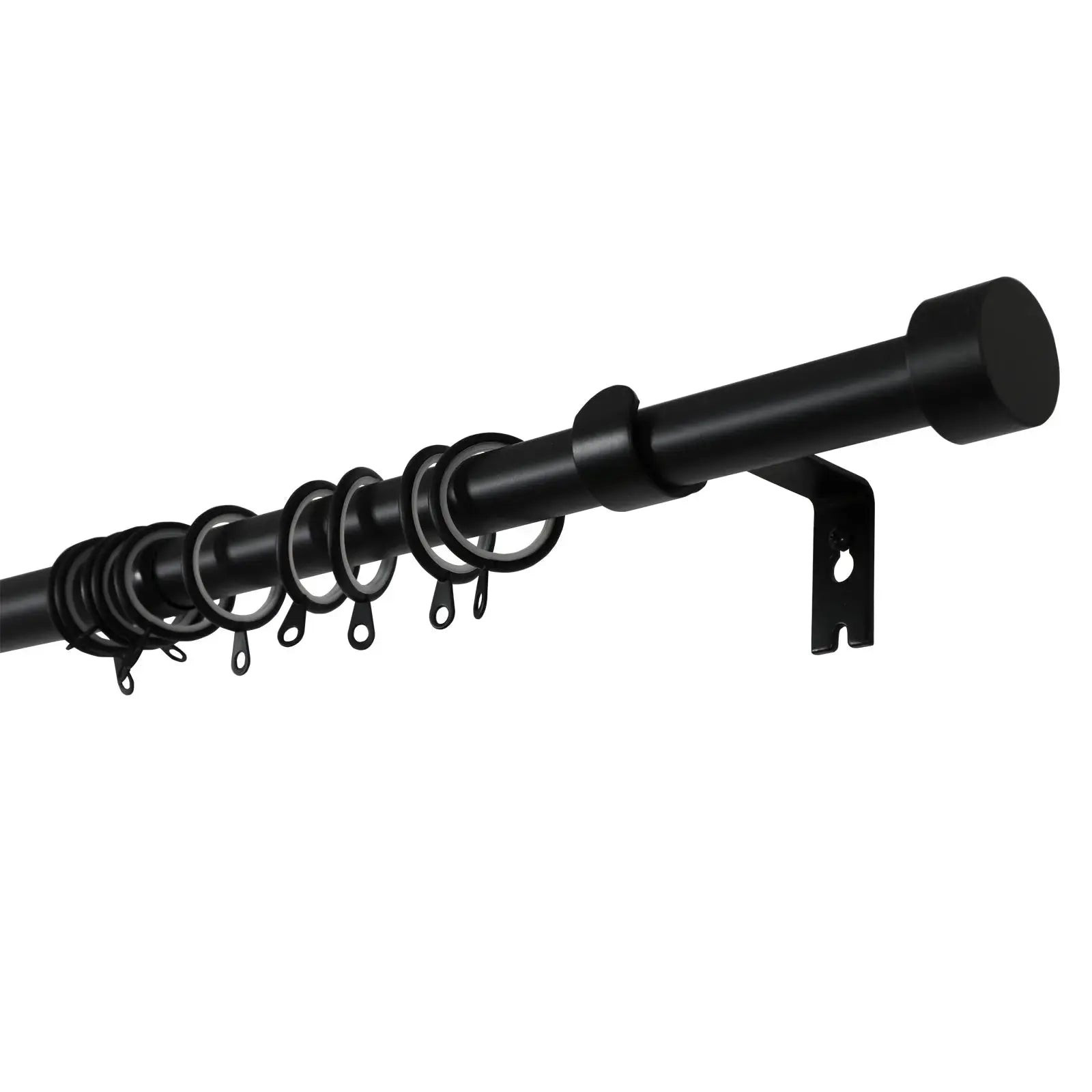 Jaylon Adjustable Curtain Rod with Rings | TWOPAGES