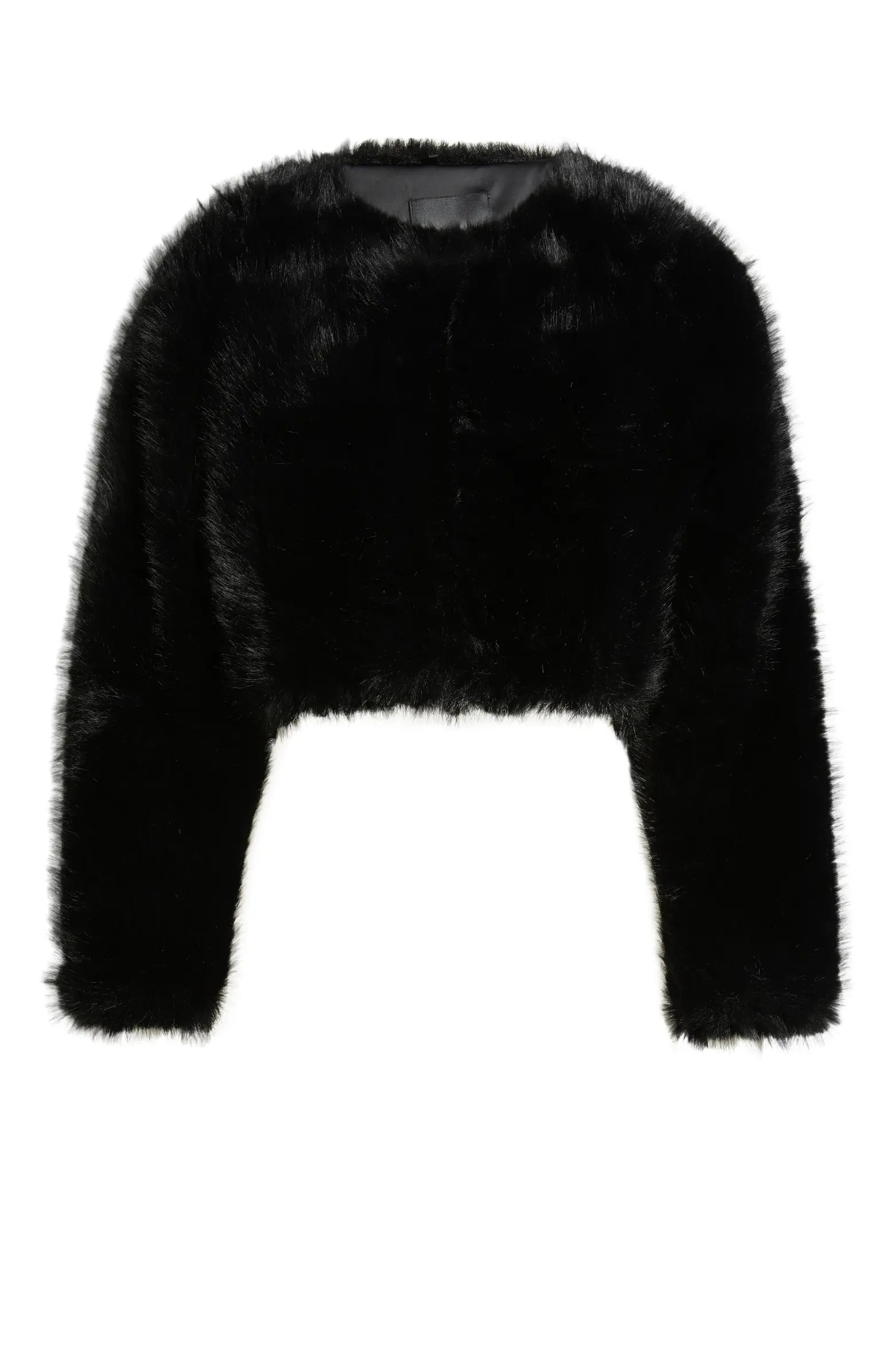 Faux Fur Crop Jacket | Nordstrom