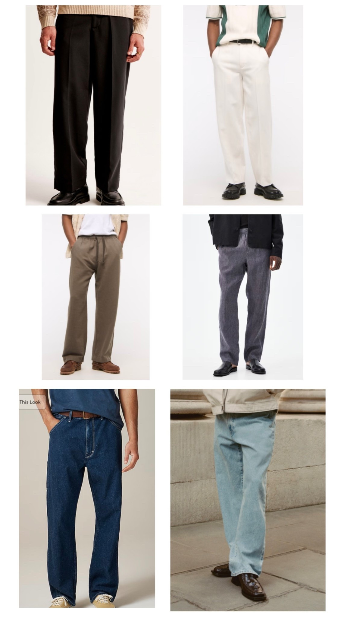 Men’s spring pant options! 