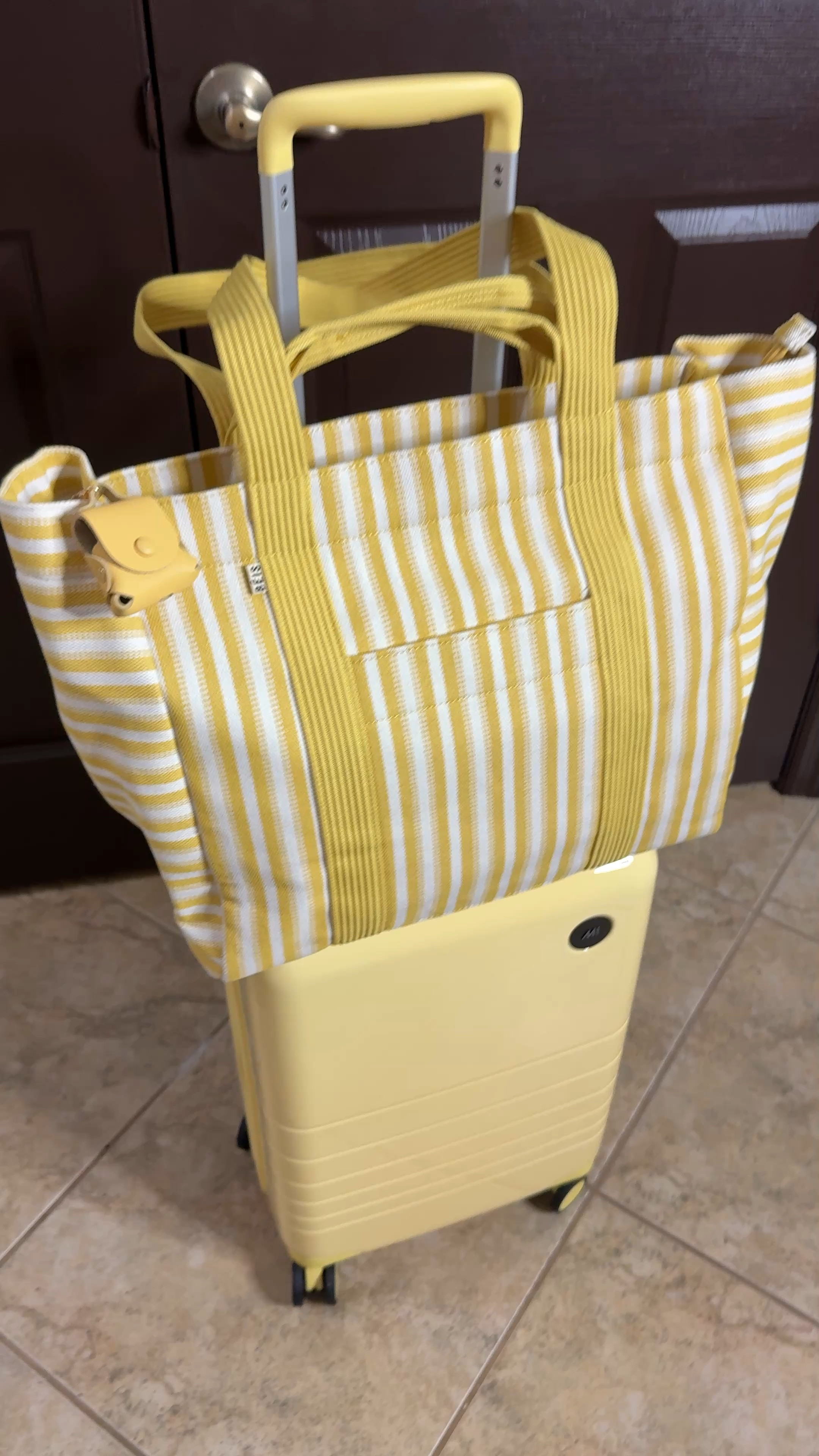 Yellow Beis tote perfect for traveling 

#LTKStyleTip #LTKTravel #LTKItBag