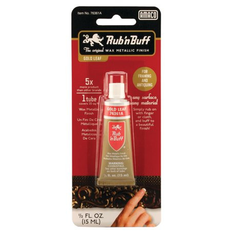 Amaco Rub 'n Buff Metallic Finishes Gold Leaf 1/2 oz. Tube | Walmart (US)