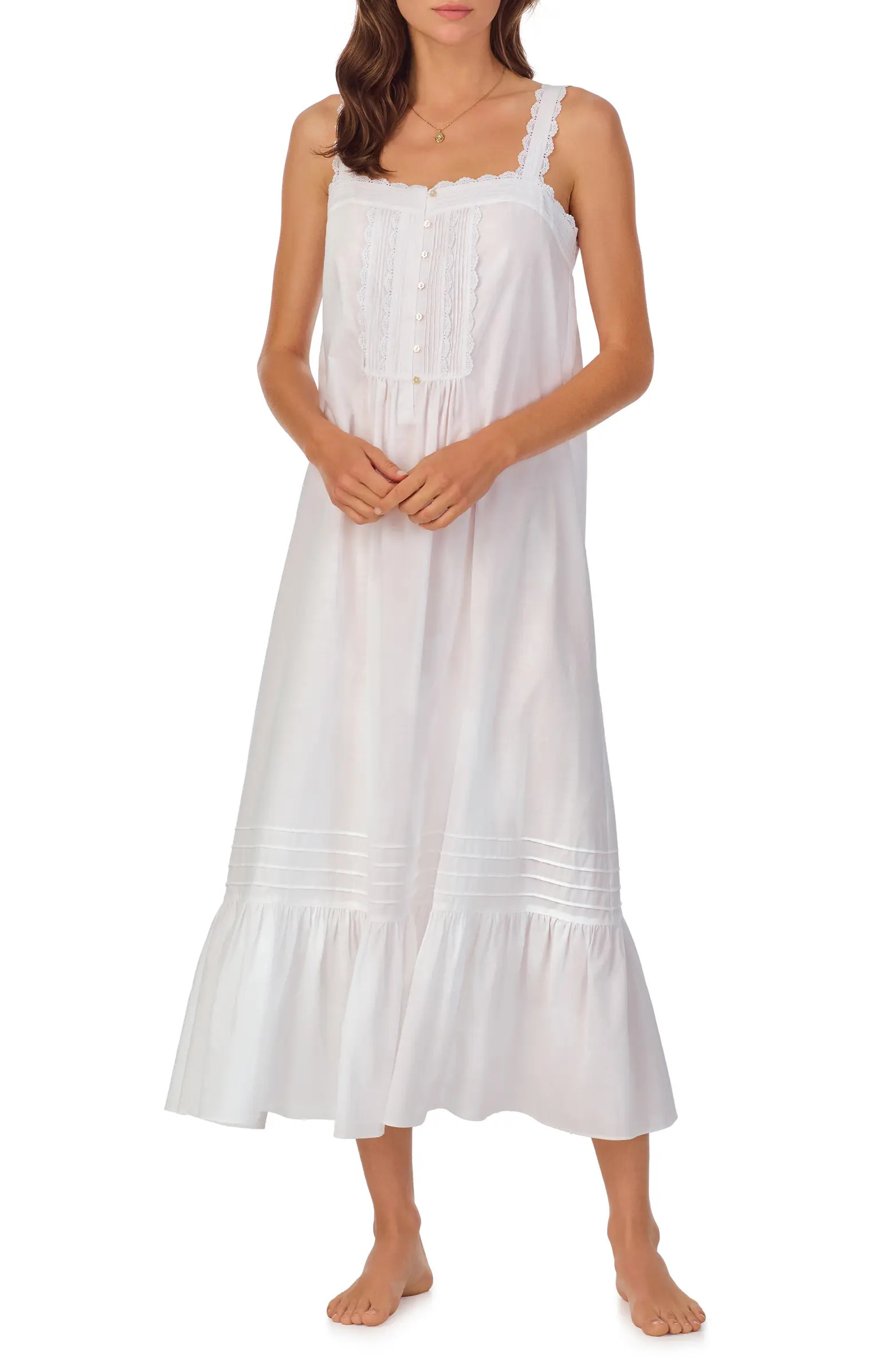 Eileen West Sleeveless Cotton Lawn Ballet Nightgown | Nordstrom | Nordstrom