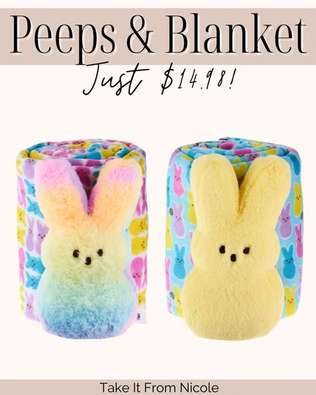 How adorable would these Peeps & Blanket sets be in an Easter Basket?!?! Under $15! Easter gifts // Easter ideas // Easter baskets 

#LTKfamily #LTKunder50 #LTKkids
