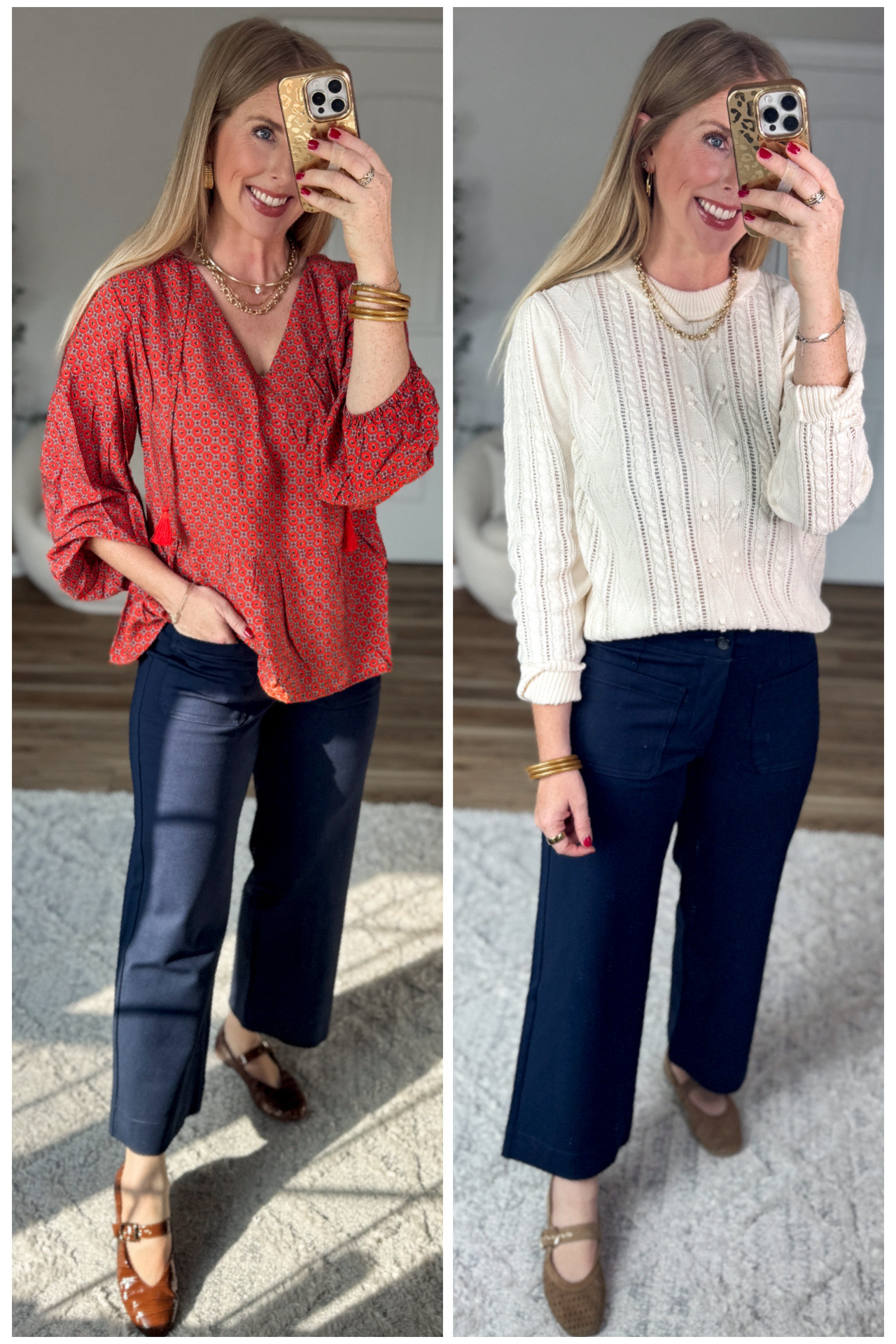2 ways to wear these under $20 patch pocket ponte pants from Walmart

#LTKootd