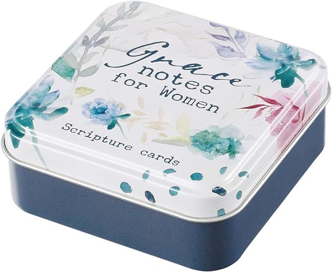 Christian Art Gifts Scripture Prayer Cards In Tin | Grace Notes For Today – 50 Double Sided Car... | Amazon (US)
