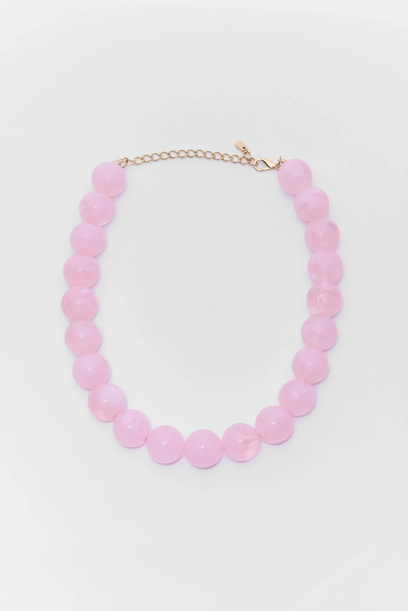 Pink Chunky Beaded Necklace | Avara