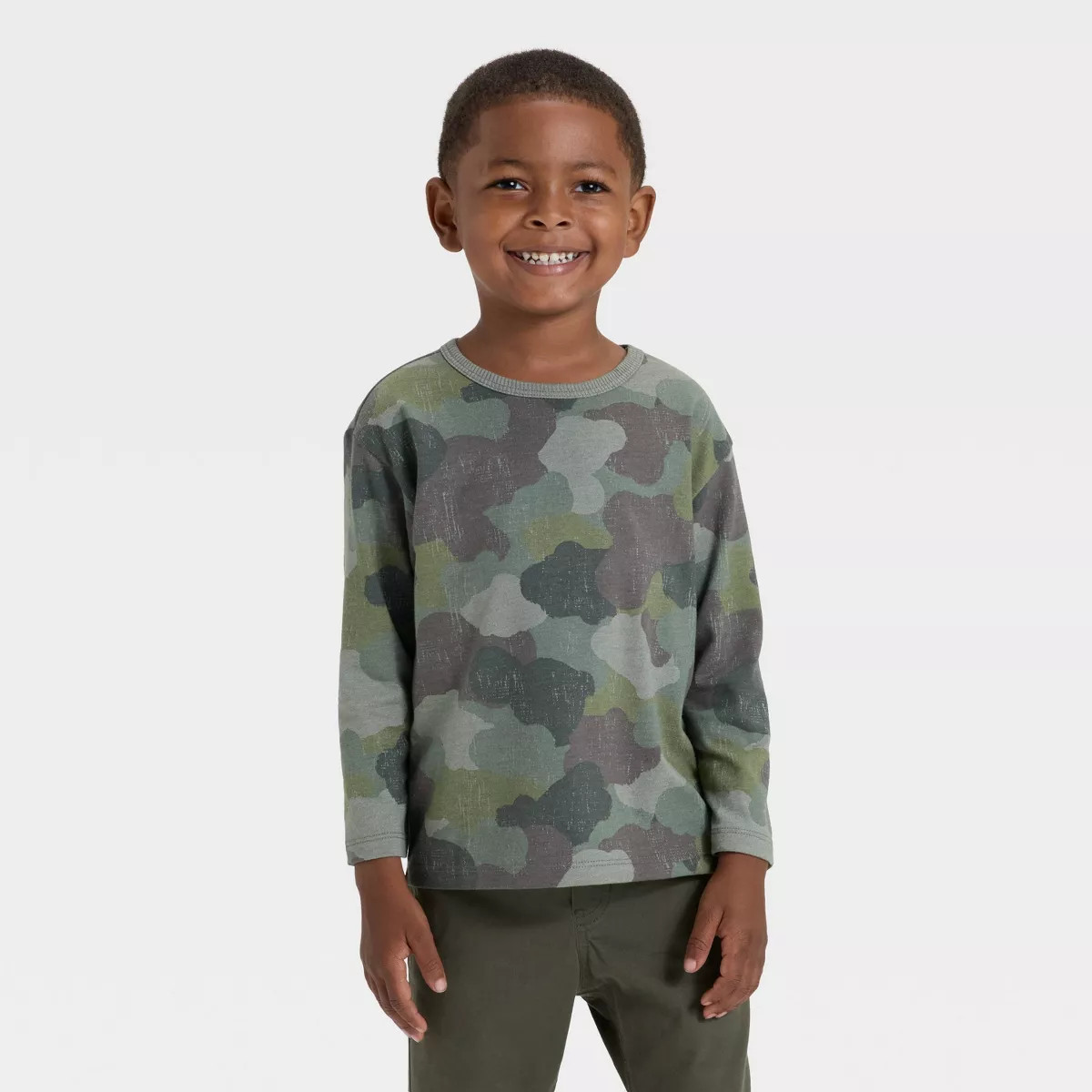Toddler Boys' Long Sleeve Relaxed T-Shirt - Cat & Jack™ | Target