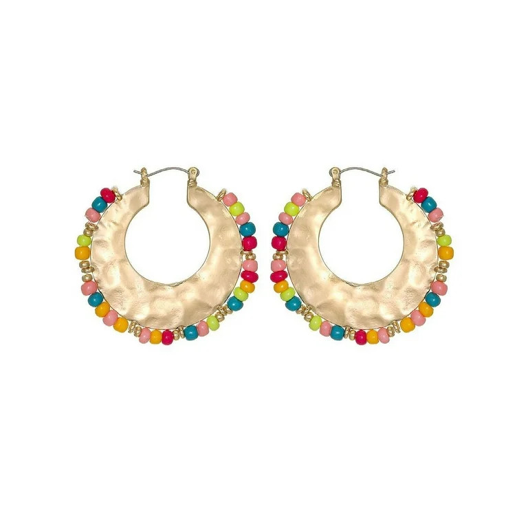 Time and Tru Women's Hoop Earring | Walmart (US)