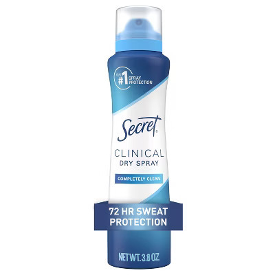 Secret Clinical Dry Spray Antiperspirant & Deodorant - Completely Clean - 3.8oz | Target