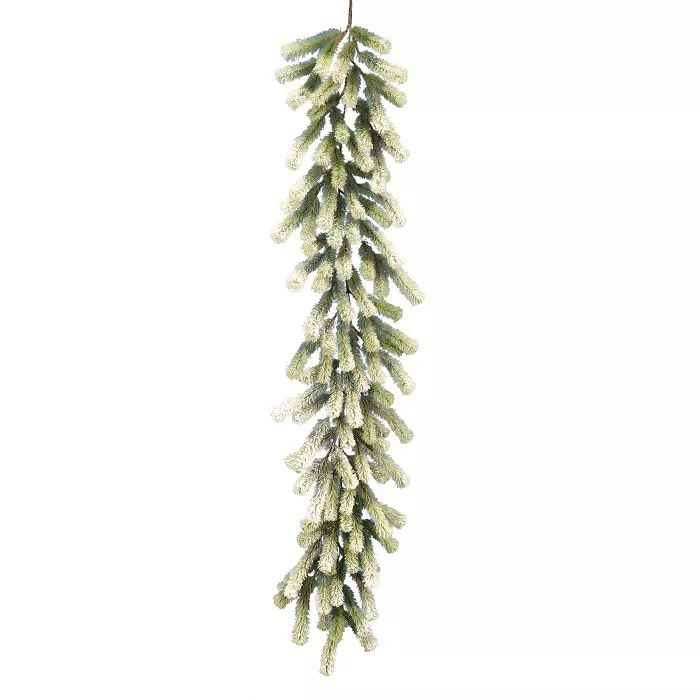 Vickerman 6' x 16" Frosted Jack Pine Artificial Christmas Garland, Unlit | Target