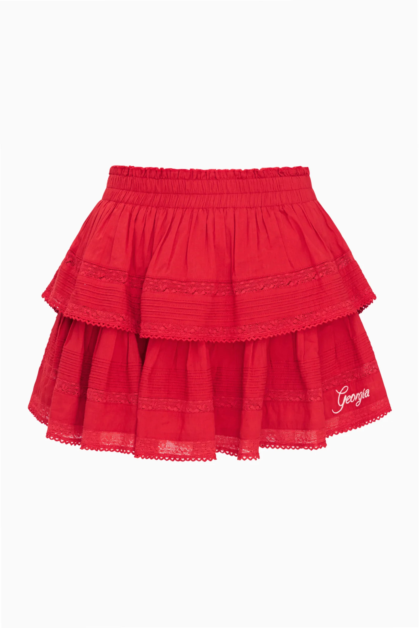 Fanatics x LoveShackFancy Ruffle Mini Skirt | LoveShackFancy