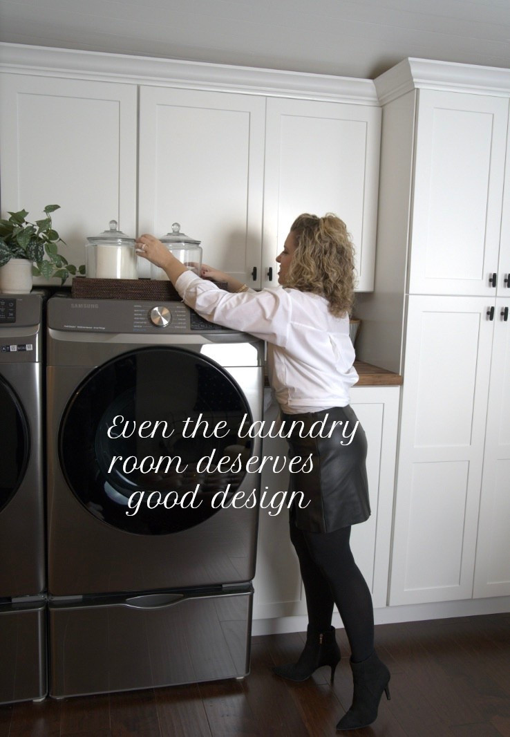 Laundry rooms work better when they feel organized and styled. Simple touches like trays, glass jars, and a small plant can make the space feel fresh, functional, and beautiful while keeping everyday items easy to reach. Sharing some favorites for styling a laundry room.

#amandacodesign #ltkhome #laundryroom

#LTKHome