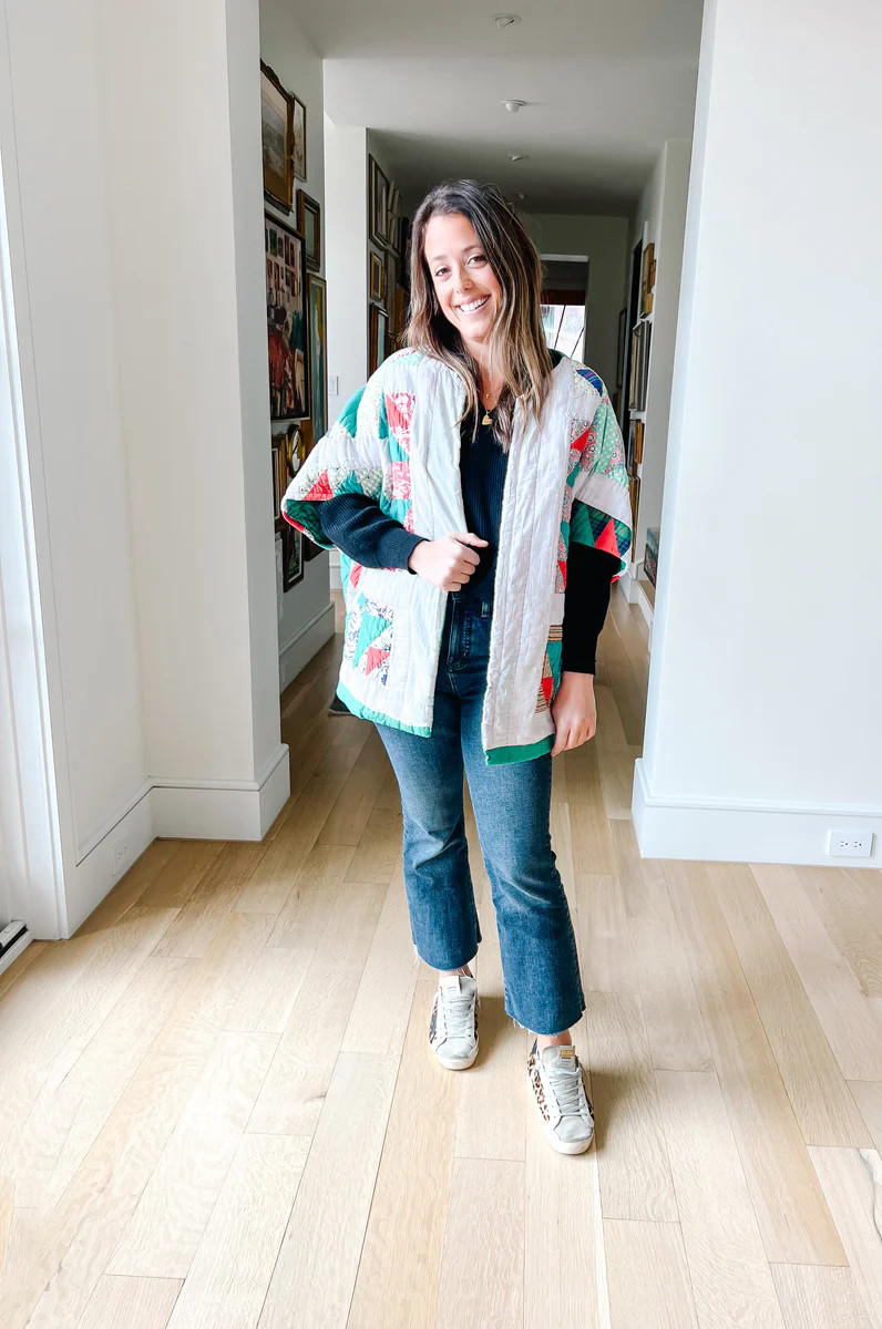 Cropped Red & Green Arrows Cape | Brooke Wright Designs