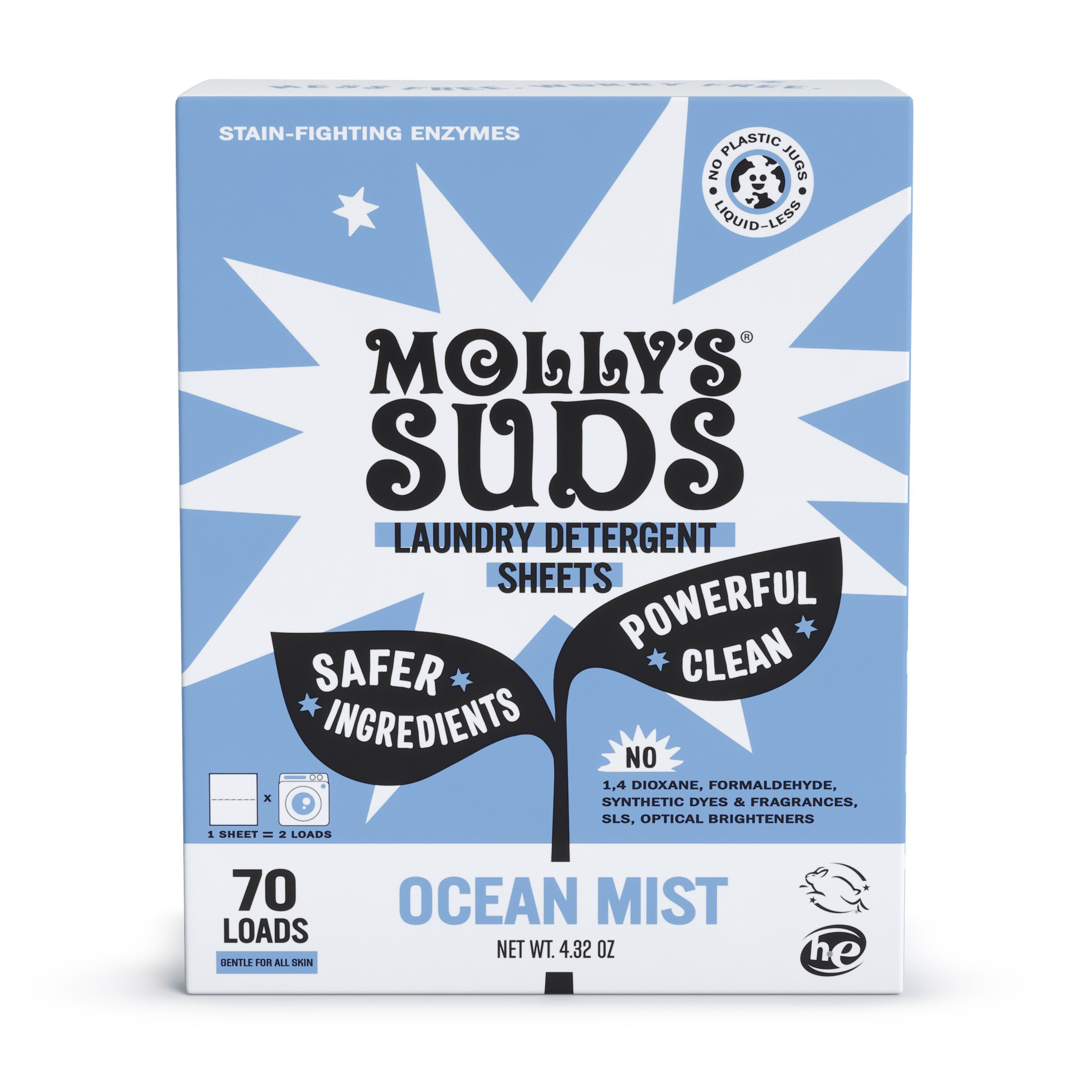 Molly's Suds Laundry Detergent Sheets | Grove