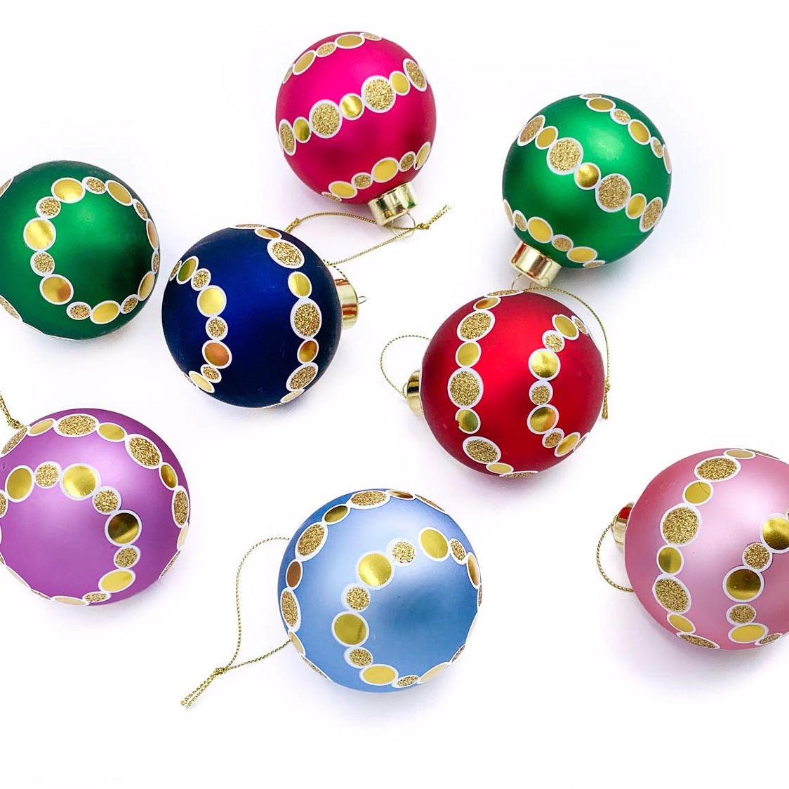 Packed Party Oh What Fun Ready-To-Hang Christmas Ornament Set, 8 Ct. - Walmart.com | Walmart (US)