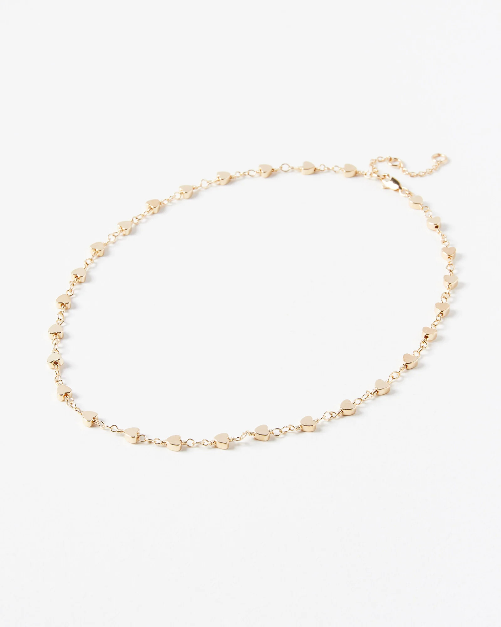 Taurus Gold Tone Chain Heart Necklace | Oliver Bonas | Oliver Bonas (Global)
