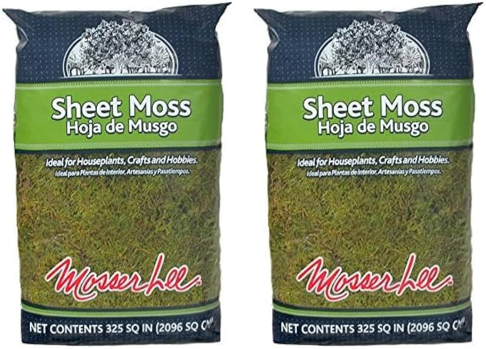 Mosser Lee ML0460 Natural Green Sheet Moss, 325 sq. in. (Pack of 2) | Amazon (US)
