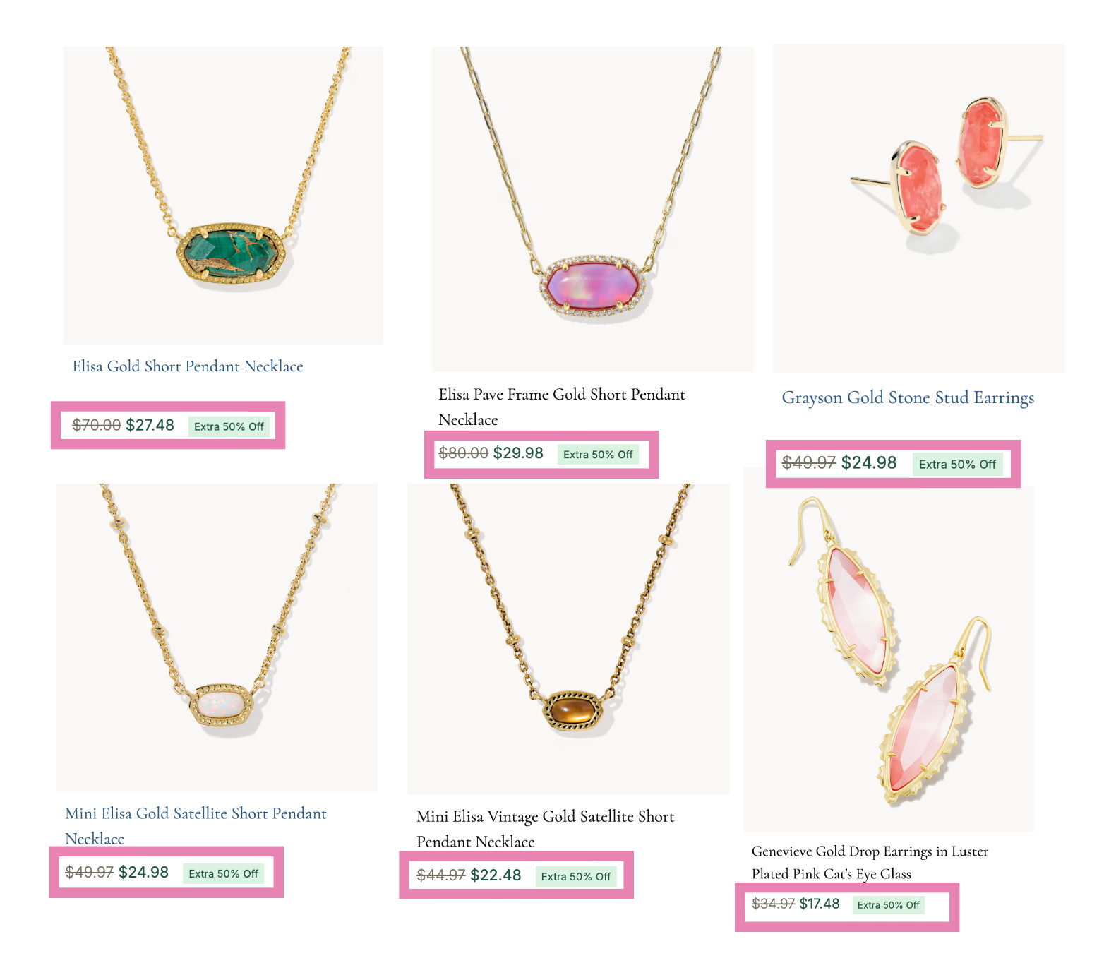 WOW! 50% off KS items! You MUST be logged into your account for it to drop 50% off! Great gift ideas!  

 