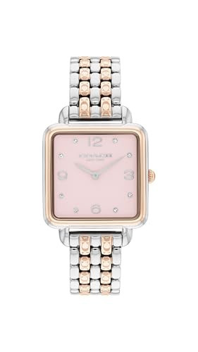 Coach Cass Women's 2H Quartz Watch - 28mm Square Stainless Steel Bracelet - Premium Fashion Timepiece - Gift for Her | Amazon (US)