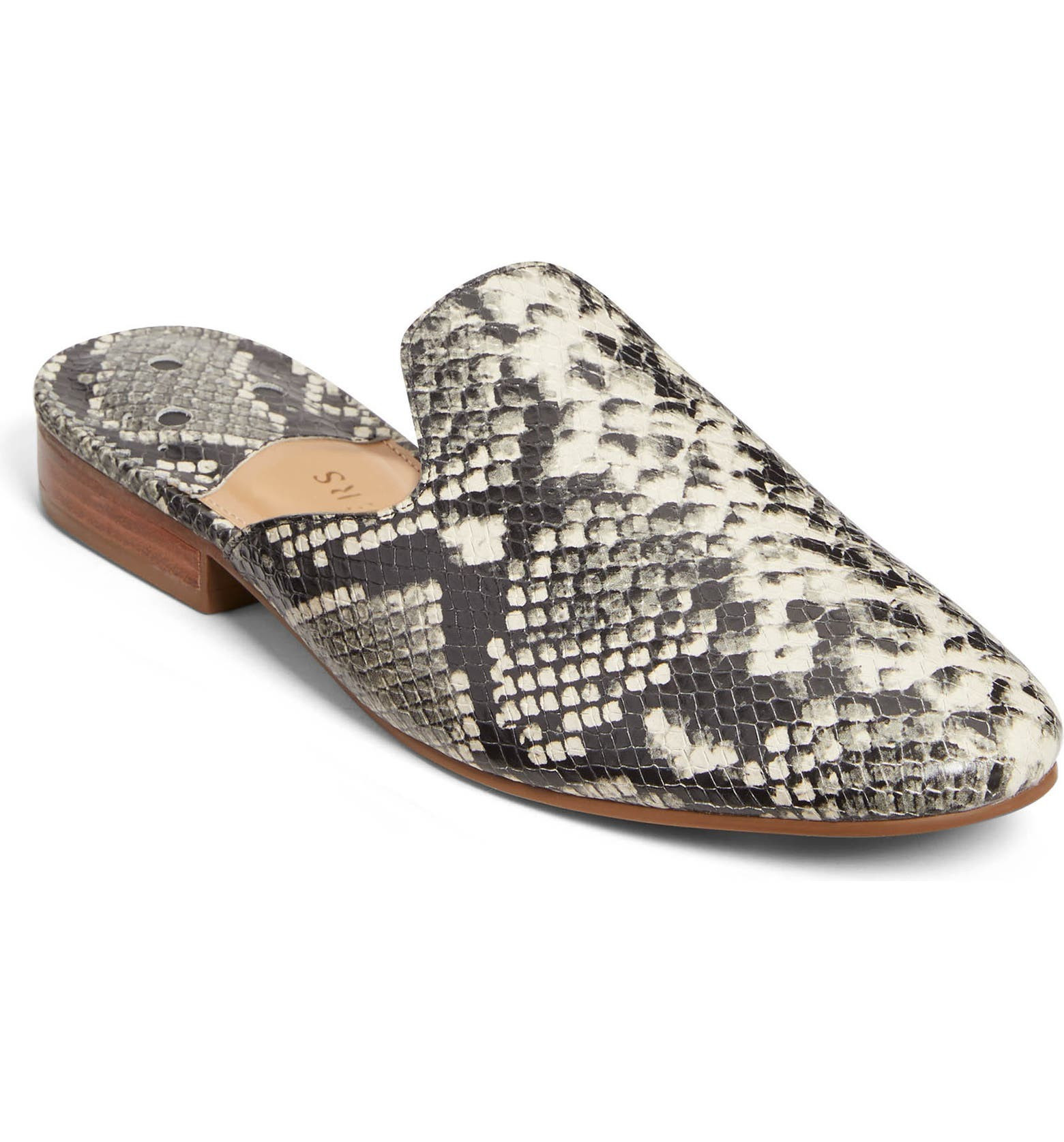 Delaney Snakeskin Print Mule | Nordstrom