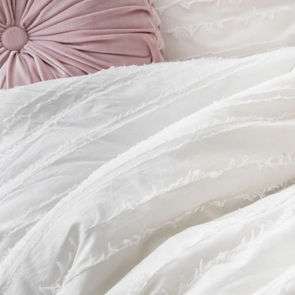 Eyelash Fringe Comforter and Sham set | Dormify