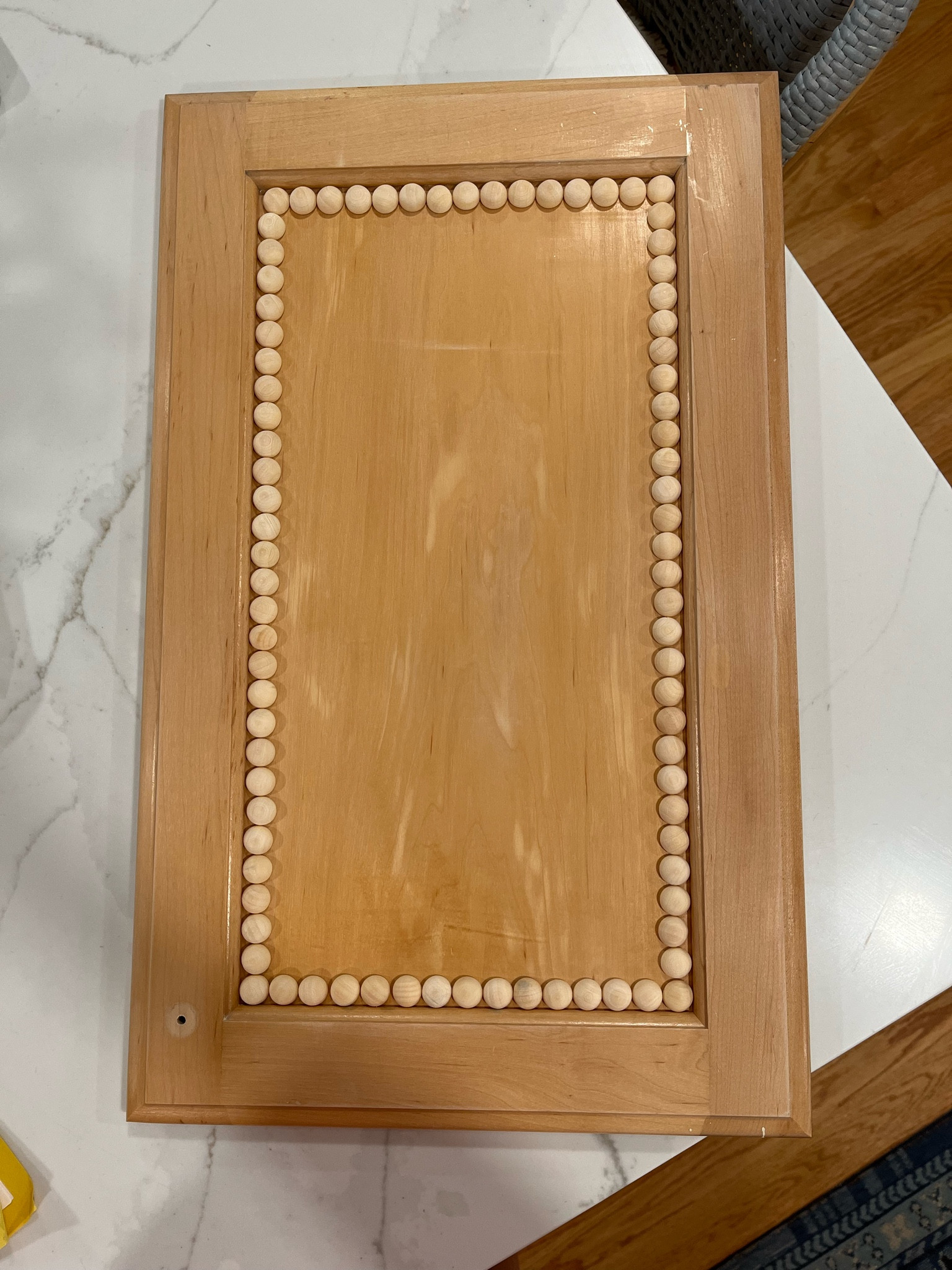 Wood bead cabinet doors grandmillennial home decor 