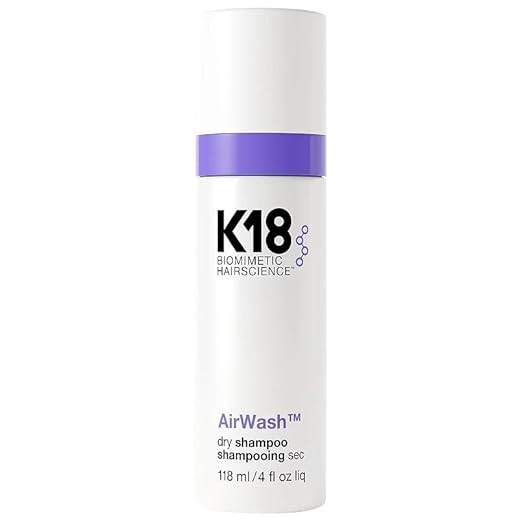 K18 AirWash™ Dry Shampoo, Non-Aerosol, Balances Scalp & Controls Excess Oil Production, 4 Fl Oz | Amazon (US)