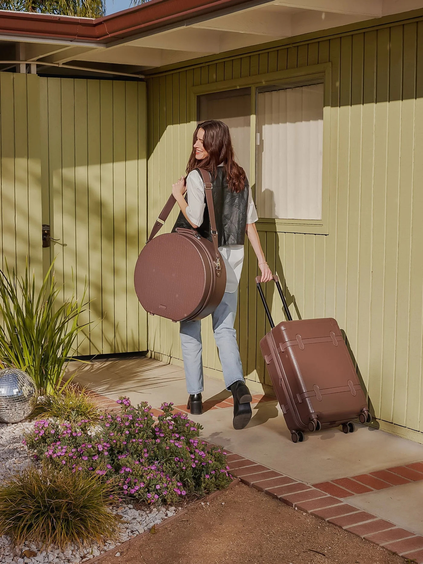 Trnk Large Hat Box in Trnk Almond | CALPAK Travel