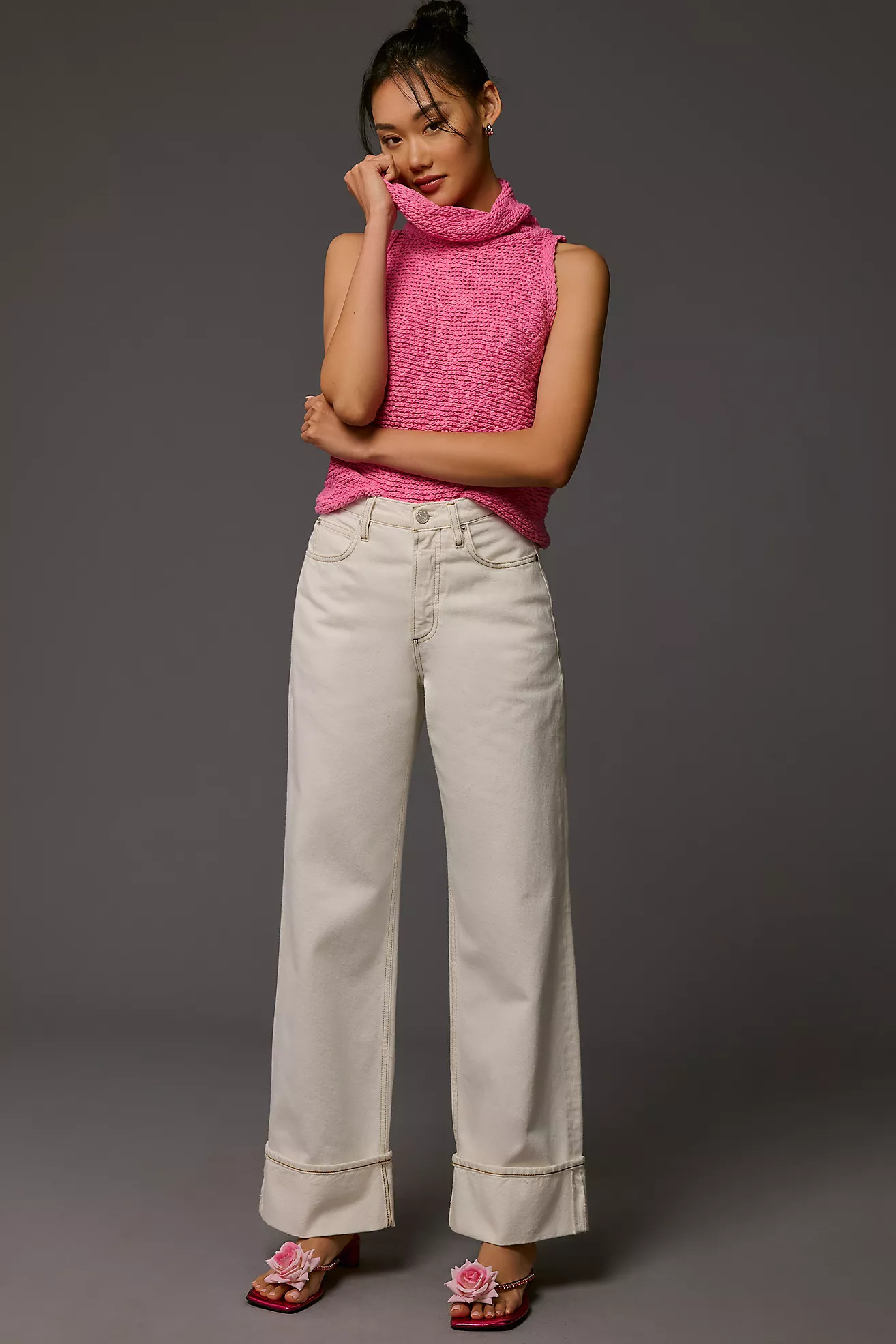 Pilcro Turtleneck Sweater Tank | Anthropologie (US)