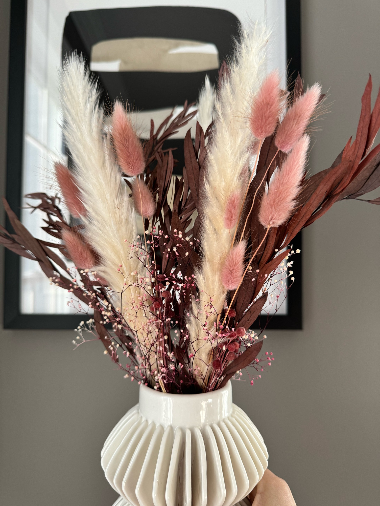 Tablescape dinner party decor! I have 3 dried flower bundles in one vase here for a fuller look. 

#LTKparties #LTKhome #LTKsalealert
