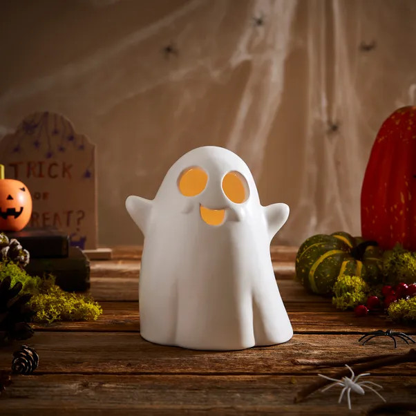 LED Light Up Ghost Ornament | Dunelm