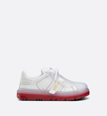 Dior-ID Sneaker White Calfskin and Transparent Red Rubber | DIOR | Dior Beauty (US)
