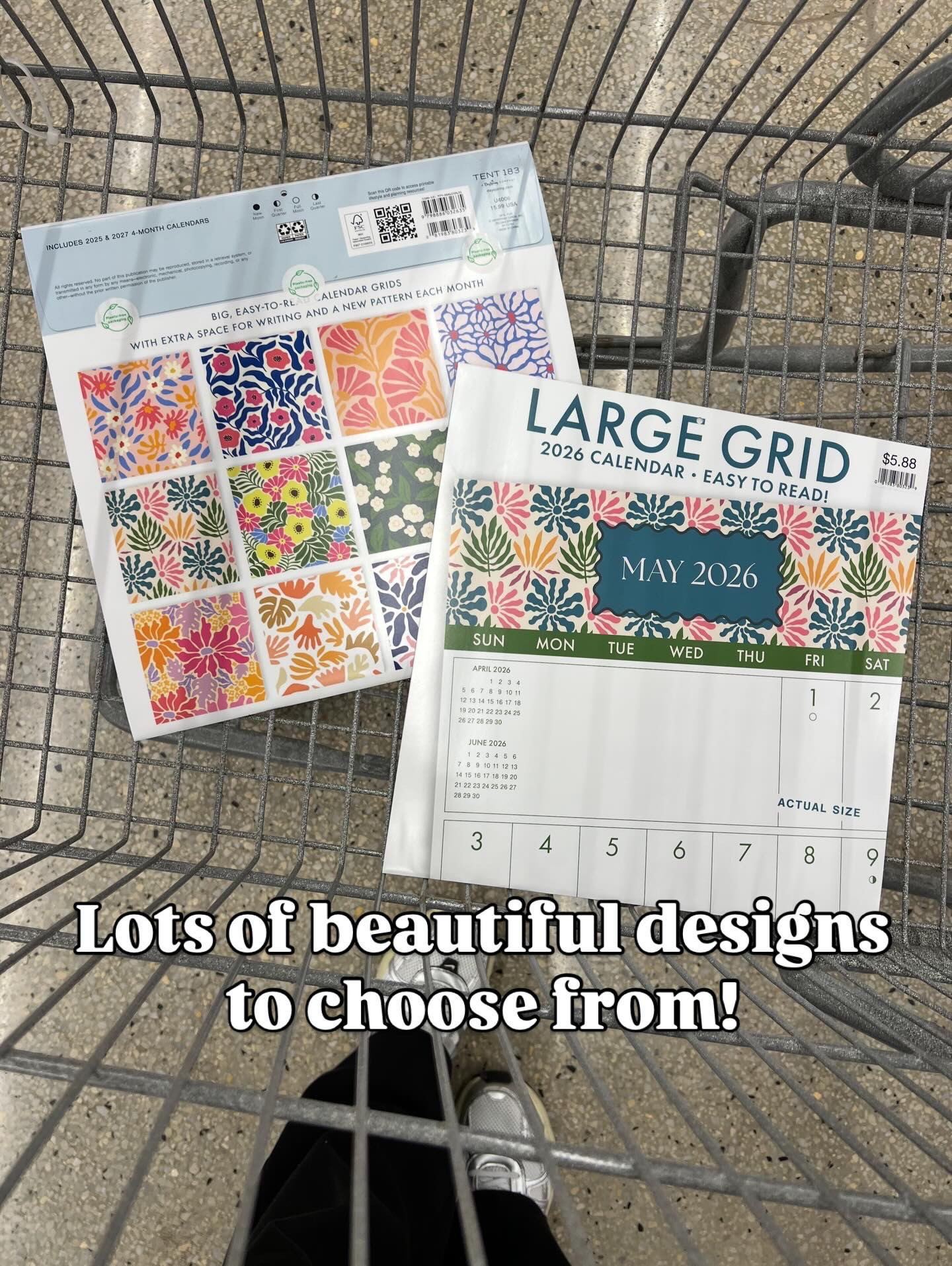 Large grid calendars at Walmart to help you get organized for 2026! 

#LTKFindsUnder50 #LTKHome