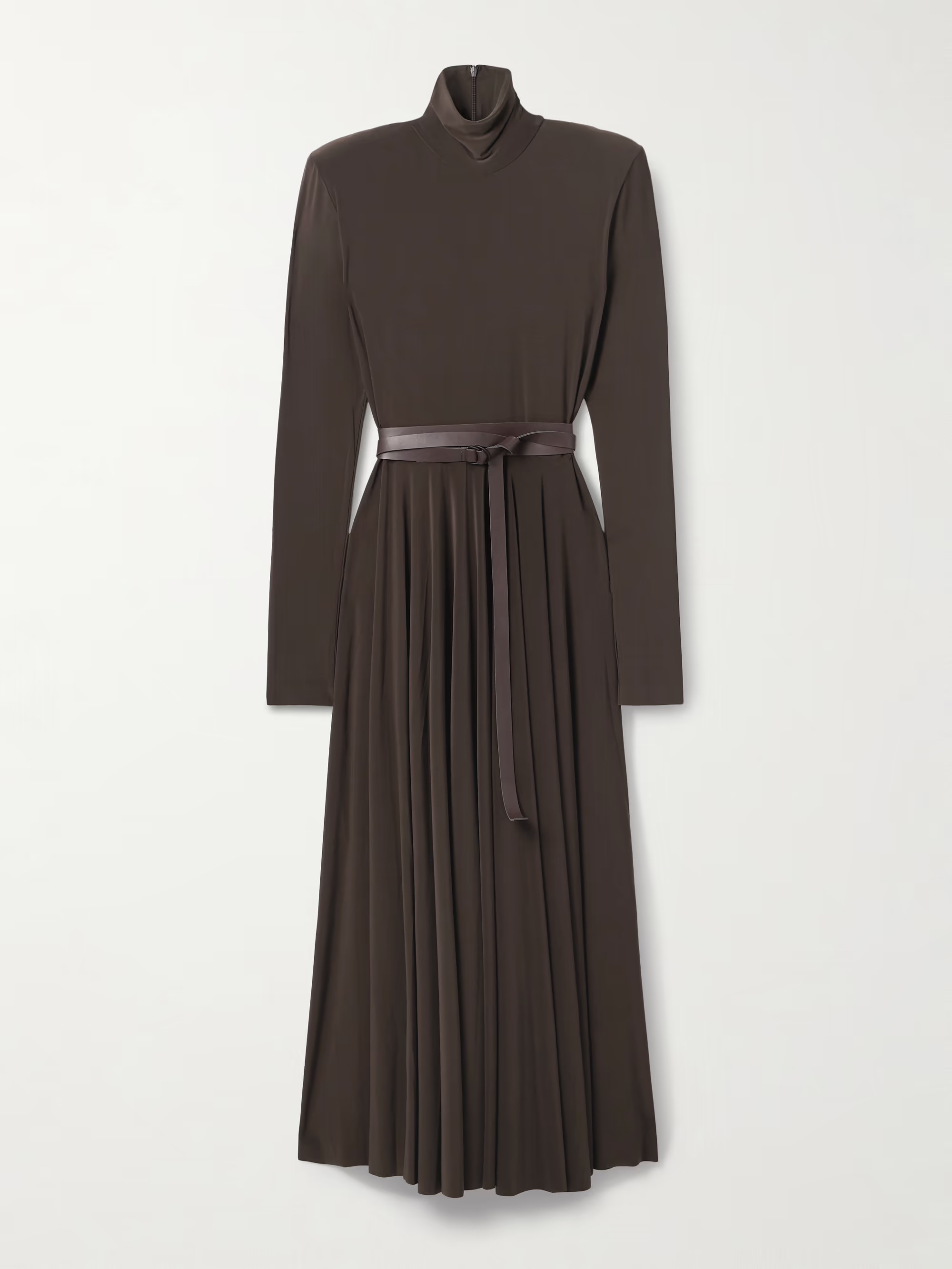 Belted stretch-jersey turtleneck midi dress | NET-A-PORTER APAC