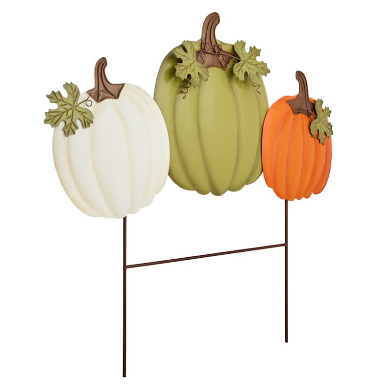 Pumpkin Yard Stake, 24" | At Home